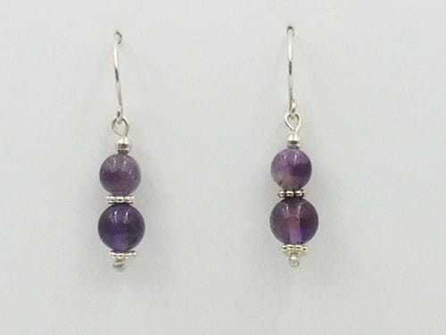 Click to view detail for DKC-1087 Earrings, Amethyst $60